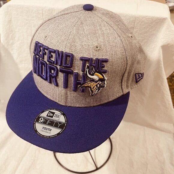 Minnesota‎ Vikings Hat Cap Snap Back Youth NFL Football Defend North New Era - Picture 1 of 16